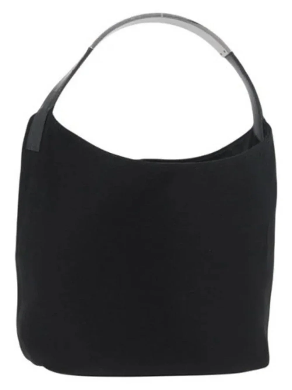 GUCCI Shoulder Bag Canvas Black Silver 001 3298 Auth 181270